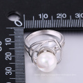 Pearl engagement ring korean style new design pearl finger ring